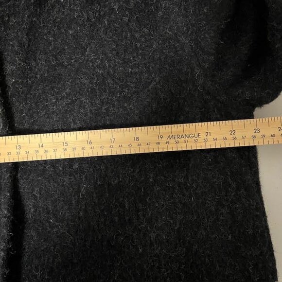 Free People Brushed Wool Oversized Coat Deep Navy Medium - Picture 13 of 14